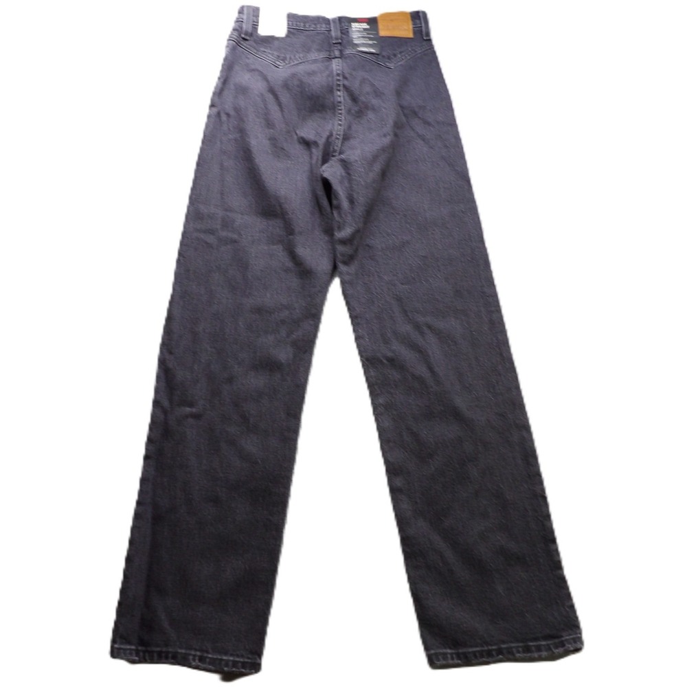 NWT Levi's Premium Ribcage Straight Ankle Jeans Women W25 L29 Black High Rise